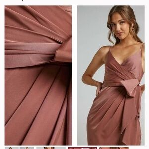 Showpo. HOW WILL I KNOW MIDI DRESS - DRESS IN DUSTY ROSE size 4 NWOT